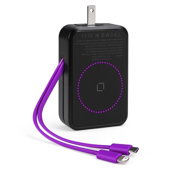 Portable 22.5W PD Magnetic 10000mAh Power bank , Fast Magsafe Charging with Cord - Picture 1 of 6